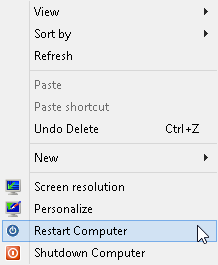 reinicialização do computador