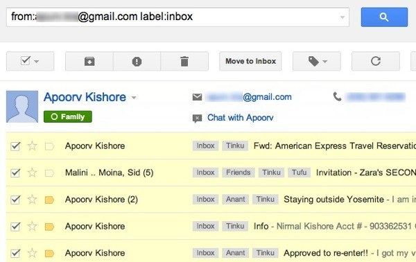 mover e-mails do Gmail