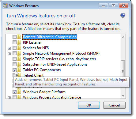 Exibindo uma descrição de um recurso no Windows 7