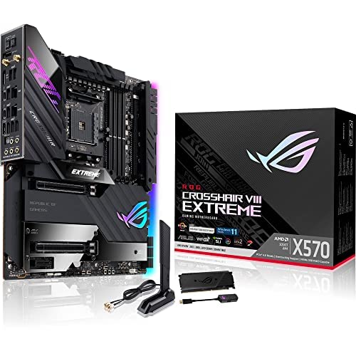 ASUS ROG Crosshair VIII Extreme AMD AM4 X570/X570S EATX Gaming Placa-mãe