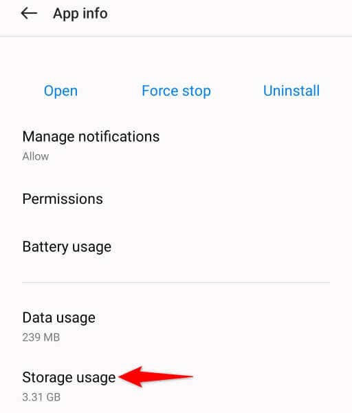 Limpe o cache do Instagram na imagem do seu dispositivo Android