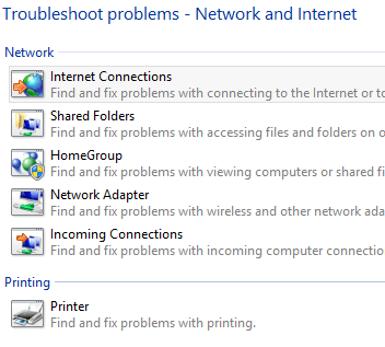 Solução de problemas de rede