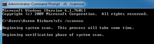 sfc scannow