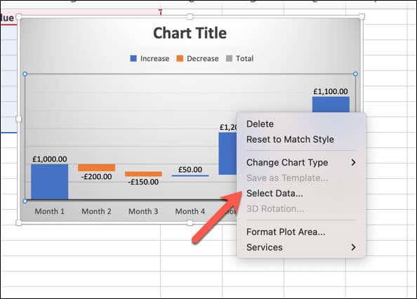 Como criar um gráfico em cascata no Microsoft Excel imagem 4